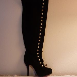 Gorgeous Christian Louboutin thigh high boots.